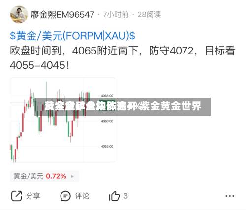 黄金股早盘集体高开 紫金黄金世界
及紫金矿业均涨逾4%-第1张图片