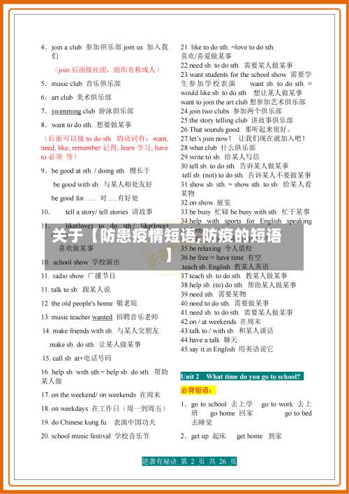 关于【防患疫情短语,防疫的短语】-第2张图片