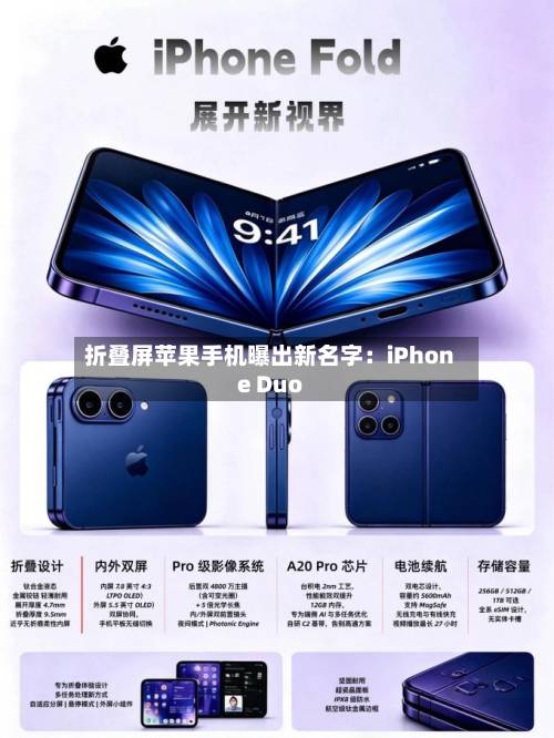 折叠屏苹果手机曝出新名字：iPhone Duo-第1张图片
