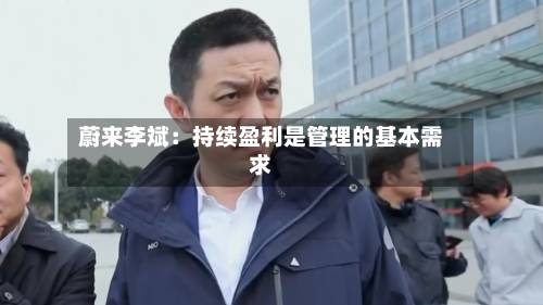 蔚来李斌：持续盈利是管理的基本需求-第3张图片