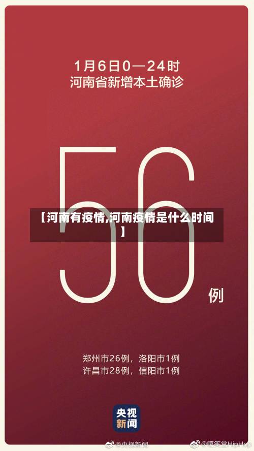 【河南有疫情,河南疫情是什么时间】-第2张图片
