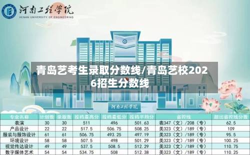 青岛艺考生录取分数线/青岛艺校2026招生分数线-第3张图片