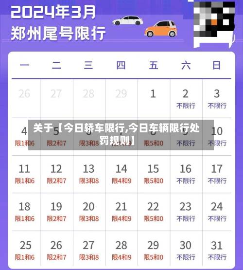 关于【今日轿车限行,今日车辆限行处罚规则】-第3张图片