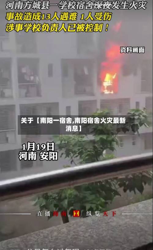 关于【南阳一宿舍,南阳宿舍火灾最新消息】