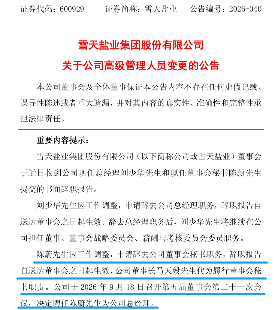 原董秘升任总经理，董事长暂代董秘职责 | 董秘沙龙