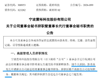 200亿市值上市公司董秘辞职了 | 董秘沙龙