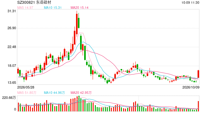 东岳硅材20%涨停 业绩有望增长的有机硅概念股一览