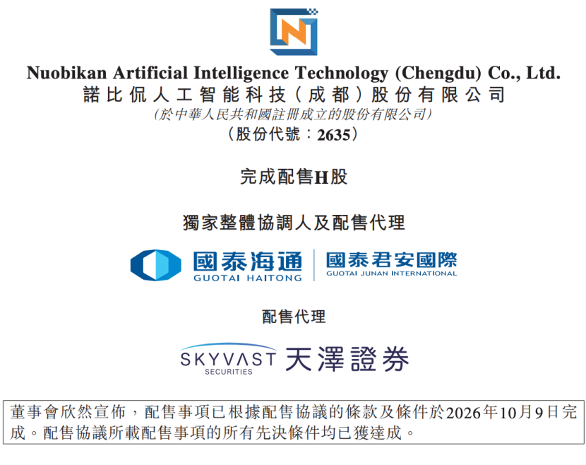 诺比侃（2635.HK）1.35亿战略募资落地，AI垂直龙头商业化与估值潜力再审视
